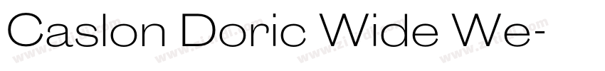 Caslon Doric Wide We字体转换